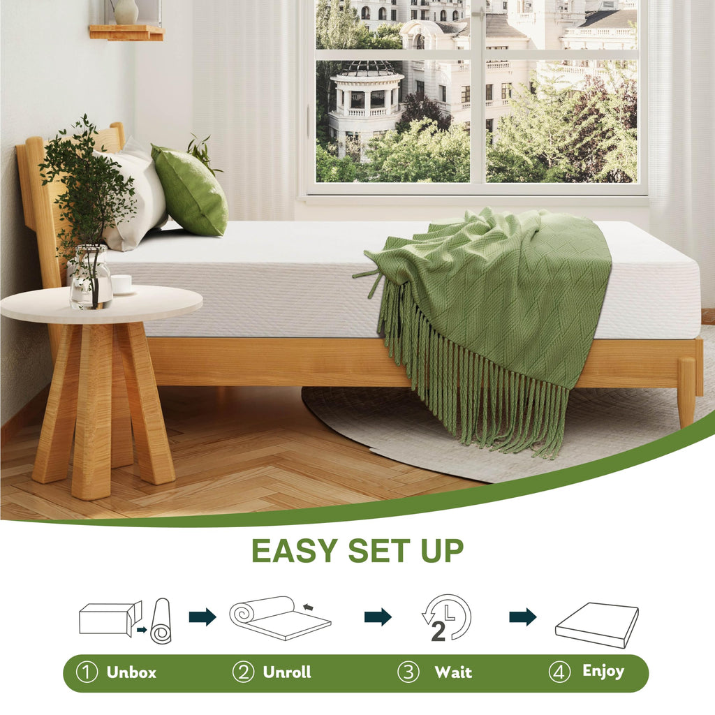 Full Size 8 Inch Medium Firm Memory Foam Mattress I126