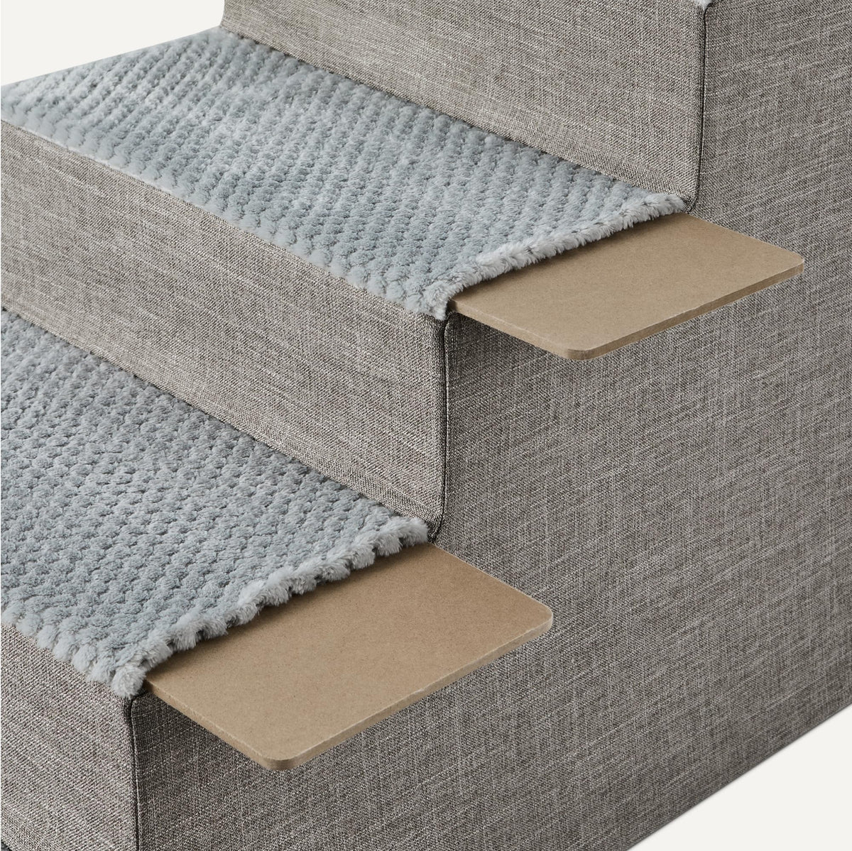4-Step Non-Slip Grey Dog Steps R6330