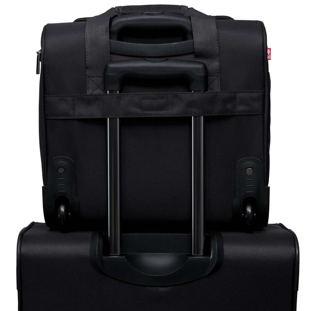 15” Underseat Carry-On Luggage with USB Charging Port, Black U716